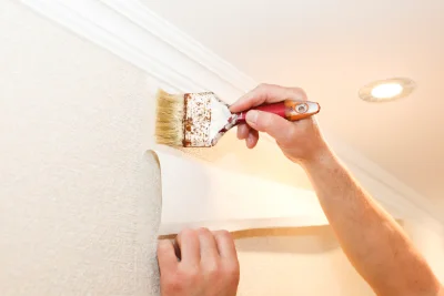 Pose de papier peint à Fleury — revêtements muraux et toiles de verre